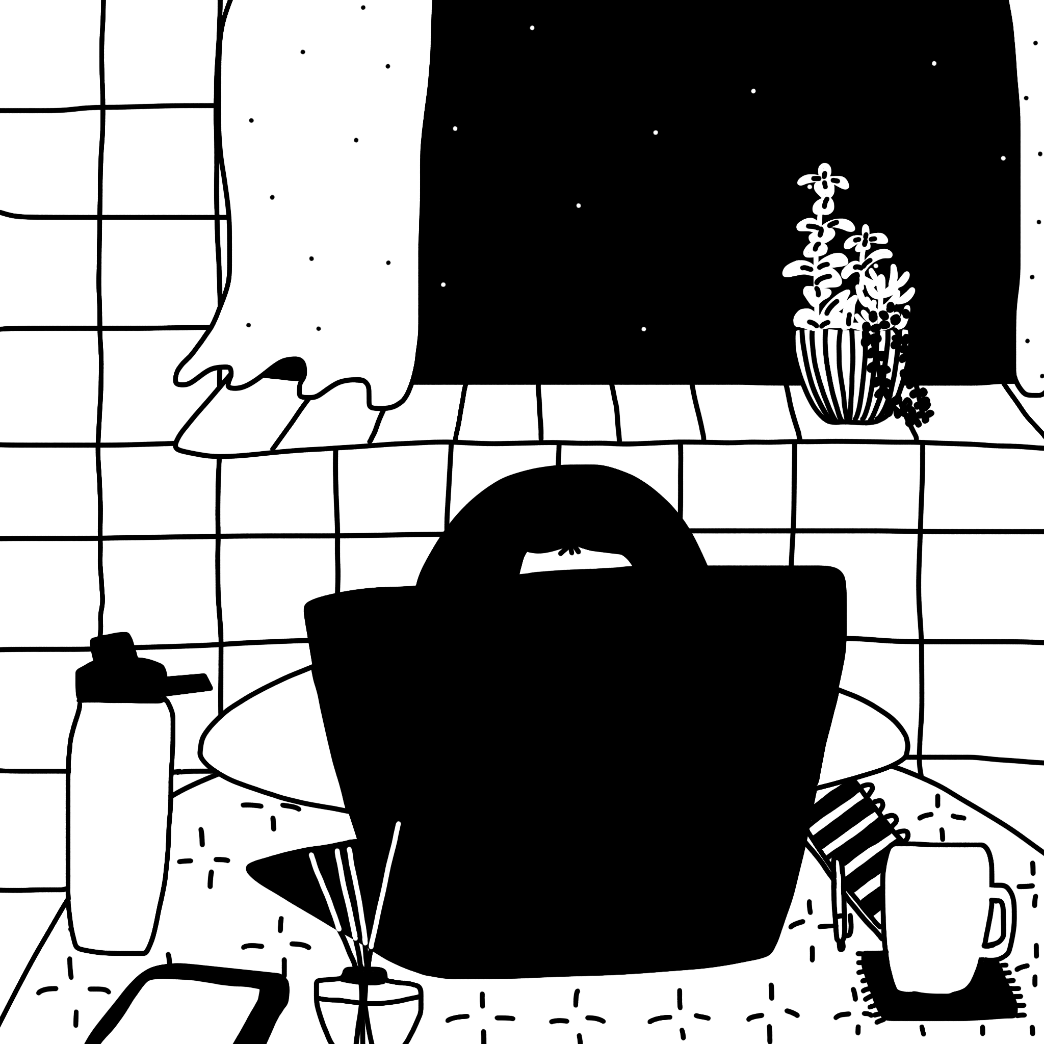 Lorna writing